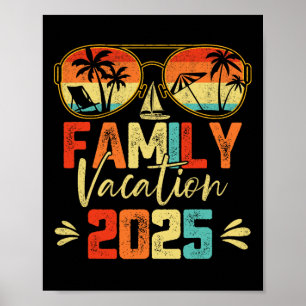 Poster Vacances en famille 2025 Plage Correspondant Vacan