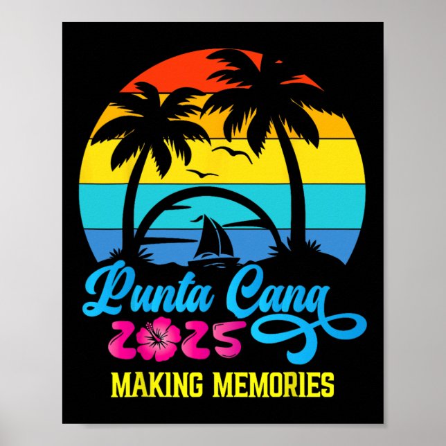 Poster Vacances en famille à Punta Cana 2025 République d (Devant)