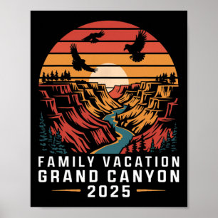Poster Vacances en famille Grand Canyon 2025 Vacances en