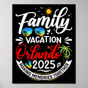 Poster Vacances en famille Orlando 2025 Plage Vacances en