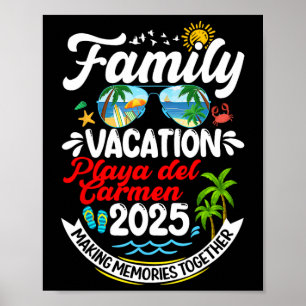 Poster Vacances en famille Playa Del Carmen 2025 Faire mé