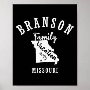Poster Vacances famille Branson 2025 Vacay famille Branso