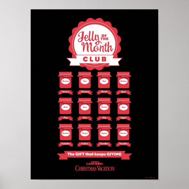 Poster Vacances Noël | Jelly of the Month Club (Devant)
