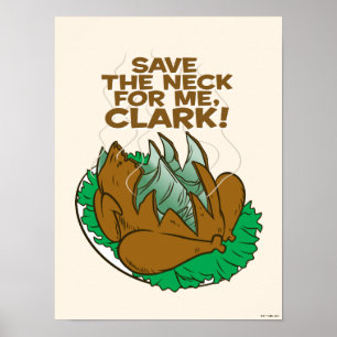 Poster Vacances Noël   Sauvez le cou pour moi, Clark !