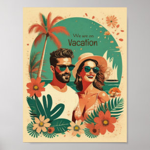 Poster Vacances vintage