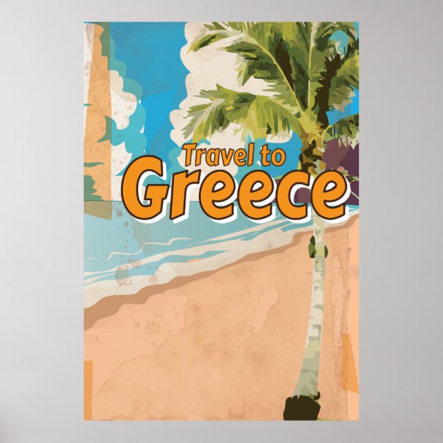 Poster vacances Vintages en Grèce (Devant)