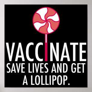 Poster Vacciner pour sauver des vies Obtenez un vaccin co