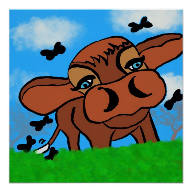 Poster vache (Devant)