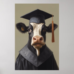 Poster Vache diplômée
