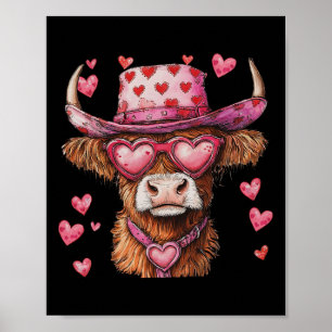Poster Vache drôle Saint-Valentin Hommes Femmes Enfants 