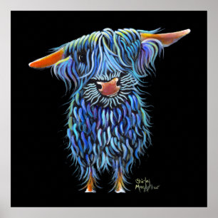 Poster Vache écossaise des Highlands ' THoMaS ' par Shirl