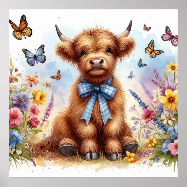 Poster Vache Highland 6 (Devant)