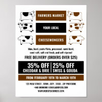 Vache laitière Conception, Cheesemonger Publicité