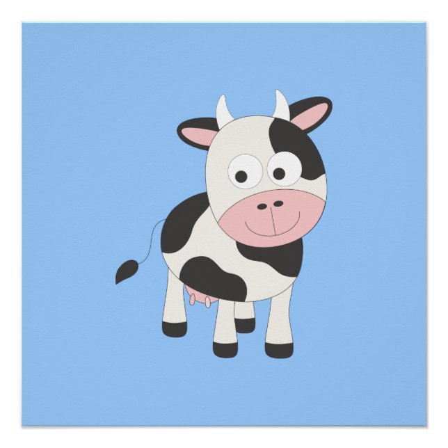 Poster Vache mignonne (Devant)