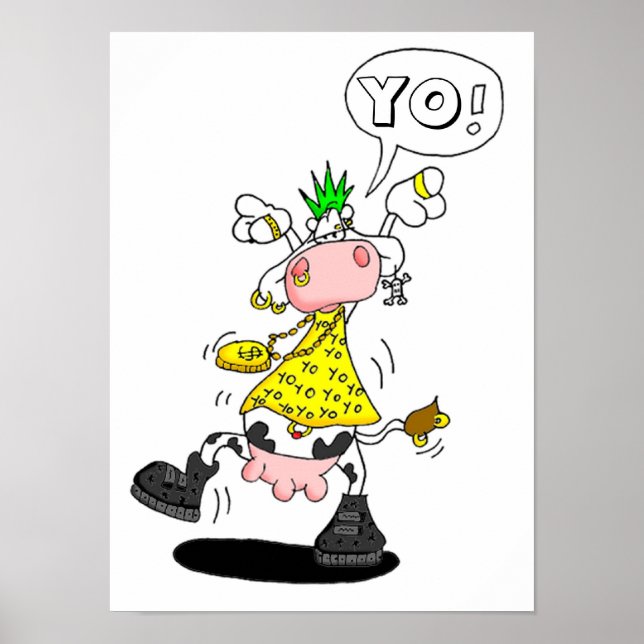 Poster-Vache-Punk Poster (Vorne)