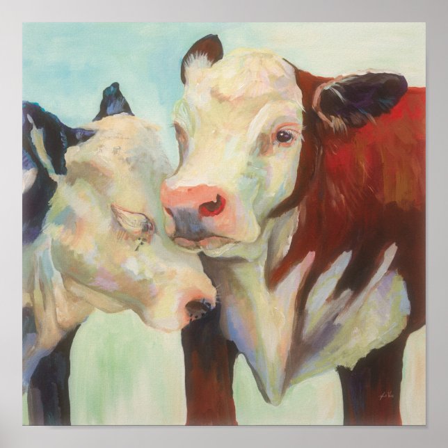 Poster Vaches amoureuses (Devant)