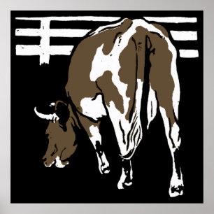 Poster Vaches de la ferme victorienne