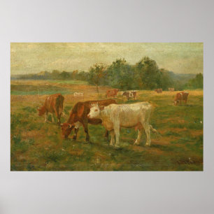 Poster Vaches - Edward Mitchell Banister - c1890