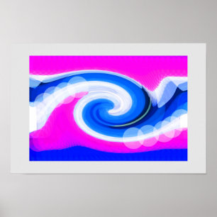 Poster vague de tempête
