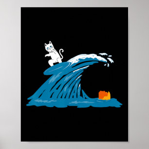 Poster Vague Mignonne De Vague Bleue Kamala Pour Kamala F