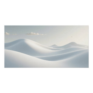 Poster Vagues de neige infinies – Dunes hivernales minima