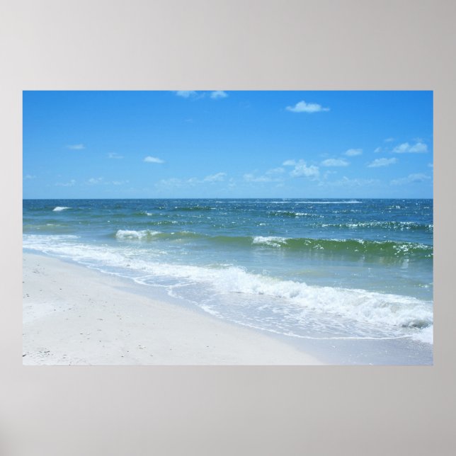 Poster Vagues de plage III (Devant)