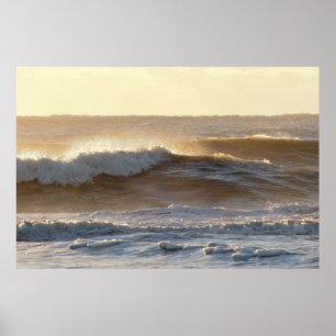 Poster Vagues de soleil s'effondrant Photo