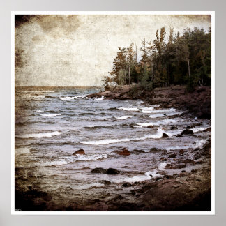 Poster Vagues du lac Supérieur