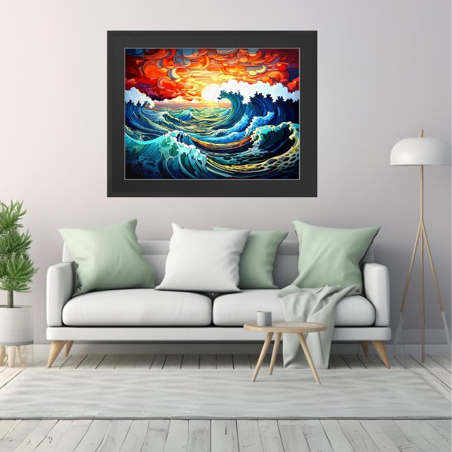 Poster Vagues épiques 12 (Créateur téléchargé)