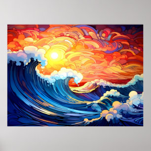 Poster Vagues épiques 4