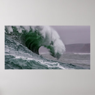POSTER VAGUES MARITIMES