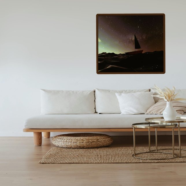 Poster Vagues océaniques enchantées Galaxy Night Sky Cosm (Créateur téléchargé)