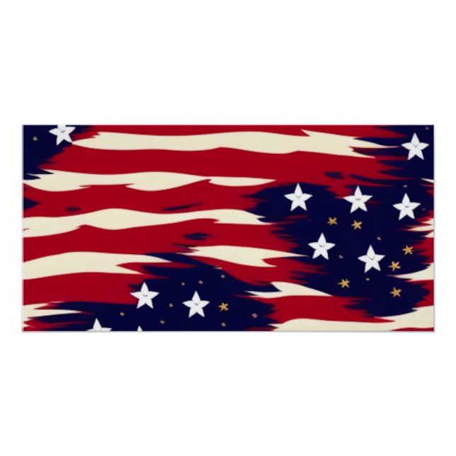 Poster Vagues patriotiques (Devant)