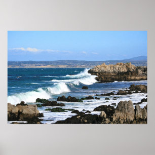 Poster Vagues se brisant, photo de Côte Pacifique (1 de