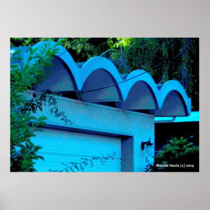 Poster Vagues sur le toit