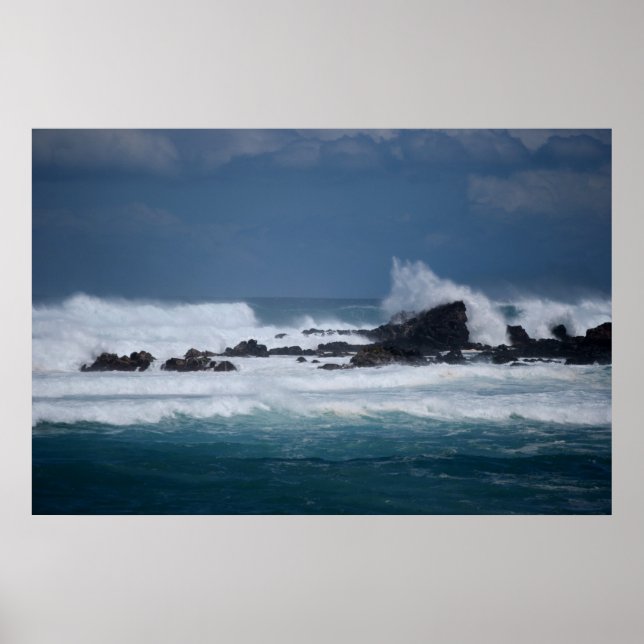 Poster Vagues sur Maui (Devant)
