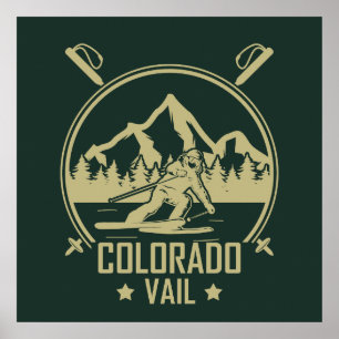 Poster Vail Colorado Ski