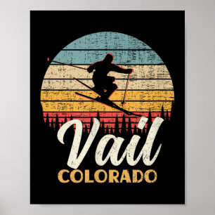 Poster Vail Ski Colorado Ski de montagne Vintage