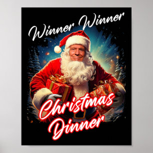 Poster Vainqueur du dîner de Noël - Président Trump S