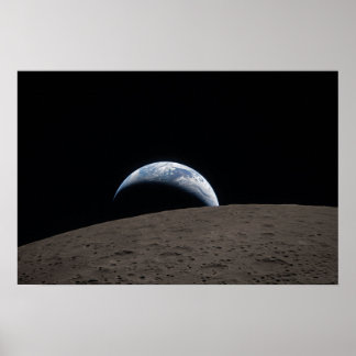 Poster Vaisseau spatial Orion Earthset Mission Artemis Lu