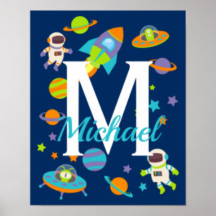 Poster Vaisseau spatial pour enfants