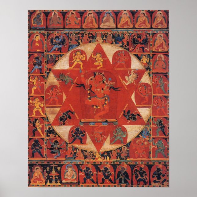 Poster Vajravarahi Mandala (Devant)