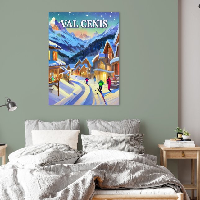 Poster Val Cenis : Émeraude des Alpes, Sérénité Hivernale (Créateur téléchargé)