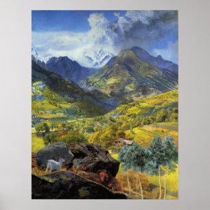 Poster Val d'Aoste (Paysage alpin italien Majestueux)