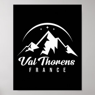 Poster Val Thorens France Station de ski Ski Snowboard
