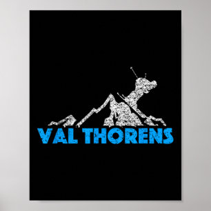 Poster Val Thorens Ski Snowboard France Resort Dist