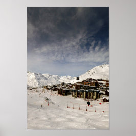 Poster Val Thorens Trois Vallées Alpes françaises France