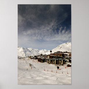 Poster Val Thorens Trois Vallées Alpes françaises France