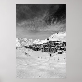 Poster Val Thorens Trois Vallées Alpes françaises France