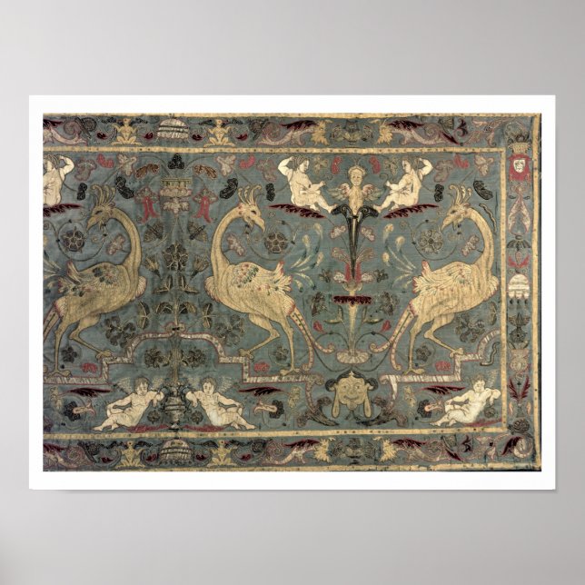 Poster Valance of Renaissance design, 17th century (silk) (Devant)